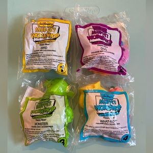 1994 Jim Henson Muppet Workshop McDonalds Happy Meal Toys Set of 4 NIP